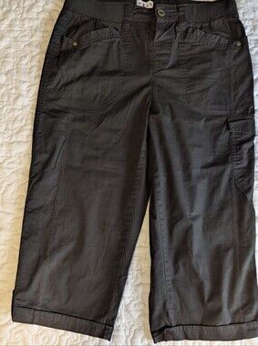 Women’s Black Utility Crop Shorts